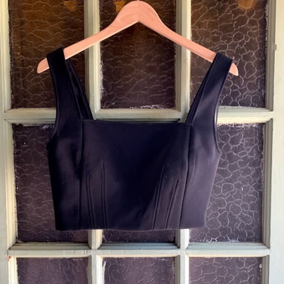 C/MEO Collective Tops - NWOT C/MEO Collective Black Crop Top